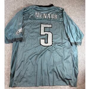 VTG Reebok Philadelphia Eagles Jersey Mens Green Donovan McNabb NFL Sports 2XL